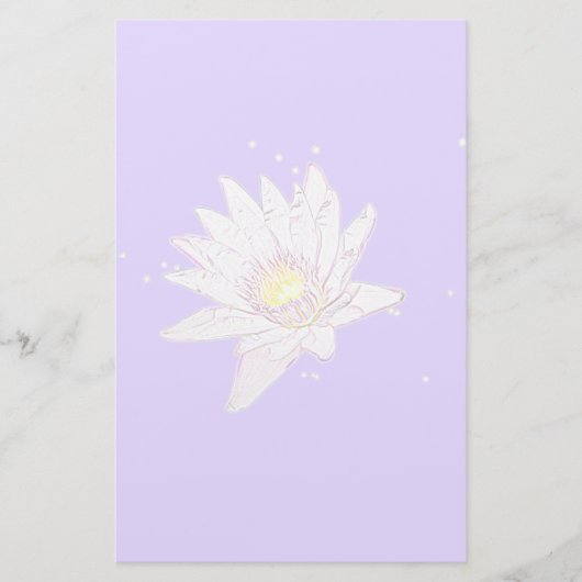 Regenbogen-Ätzung Lotus stationär Briefpapier (Vorderseite)