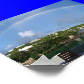 Regenbogen auf Bermuda Poster (Ecke)