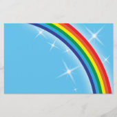 Regenbogen auf blauem Himmel Flyer (Vorne)