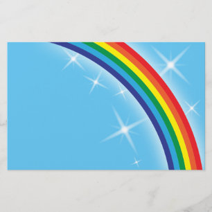Regenbogen auf blauem Himmel Flyer