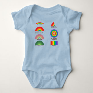 Regenbogen auf Hawaii Baby Strampler