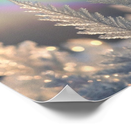 Regenbogen auf Mattierten Fernen Poster (Ecke)