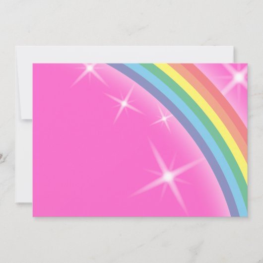 Regenbogen auf rosa Himmelshintergrund (Vorderseite)