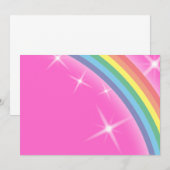 Regenbogen auf rosa Himmelshintergrund (Vorne/Hinten)