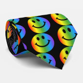 Regenbogen - auf Schwarzem Krawatte (Gerollt)