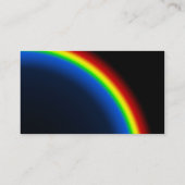Regenbogen auf Schwarzem Visitenkarte (Rückseite)