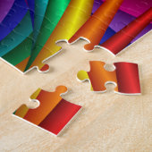 Regenbogen AUGE Fraktal Puzzle (Seite)