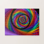 Regenbogen AUGE Fraktal Puzzle (Horizontal)