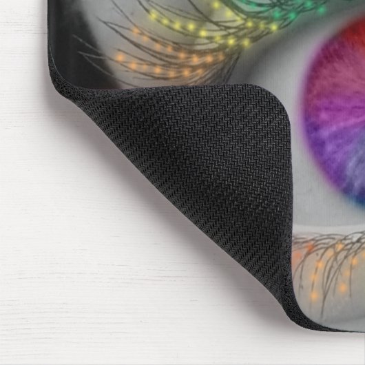 Regenbogen-Auge Mousepad (Ecke)