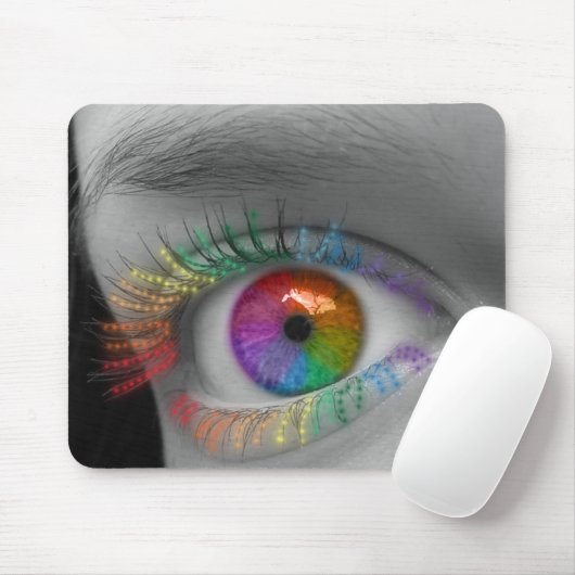 Regenbogen-Auge Mousepad (Mit Mouse)