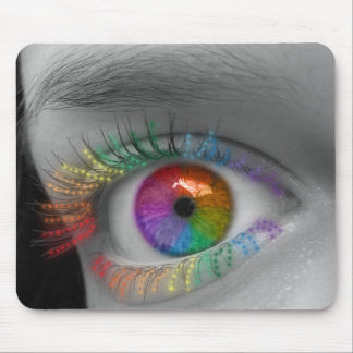 Regenbogen-Auge Mousepad