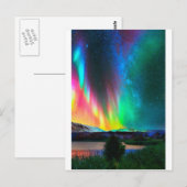 Regenbogen Aurora Borealis art2 Postkarte (Vorne/Hinten)