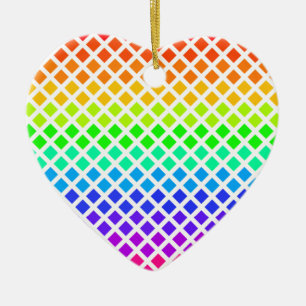Regenbogen aus Diamanten Keramikornament