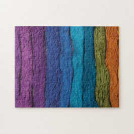 Regenbogen aus Garn Puzzle