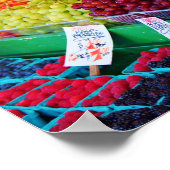 Regenbogen aus Obst Poster (Ecke)