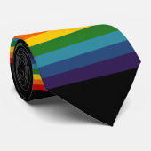 Regenbogen aus Streifen Krawatte (Gerollt)