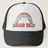 Regenbogen-Autoreise Truckerkappe (Vorderseite)