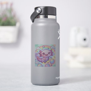 Regenbogen Axolotl Träume Aufkleber
