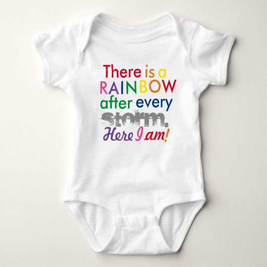 Regenbogen-Baby Baby Strampler (Vorderseite)