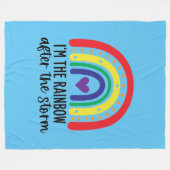 Regenbogen Baby Fleecedecke (Vorderseite (Horizontal))