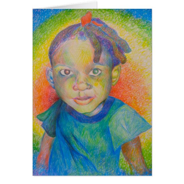 Regenbogen-Baby-Karte (Vorne)