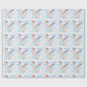 Regenbogen-Baby paart Gewohnheit Geschenkpapier (Flach)