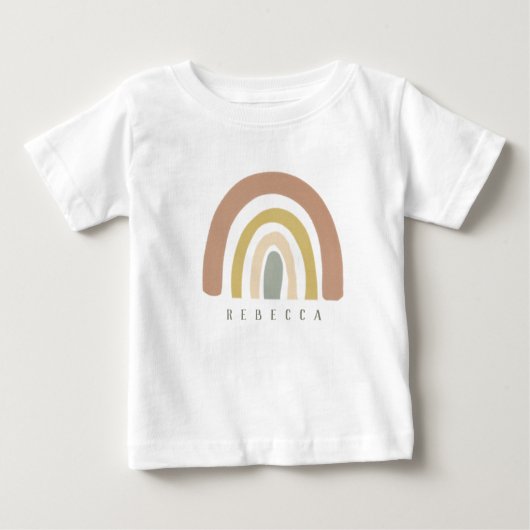 Regenbogen Baby T-shirt (Vorderseite)