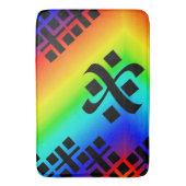 Regenbogen Badematte (Vorderseite Vertikal)