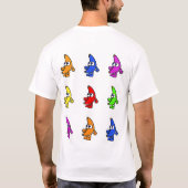 Regenbogen-Bananen-Shirt T-Shirt (Rückseite)