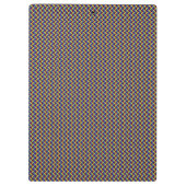 Regenbogen-Band-Diversity-Gewebe der Stärke Klemmbrett (Rückseite)