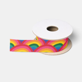 Regenbogen-Band Satinband