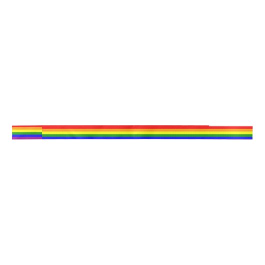 Regenbogen-Band Satinband (Vorderseite)