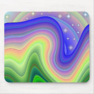 Regenbogen-Bänder Mousepad