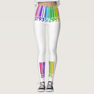 Regenbogen-Bar-Code-Leggings Leggings