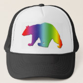 Regenbogen-Bär Truckerkappe (Vorderseite)