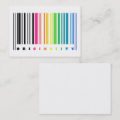 Regenbogen-Barcode-Visitenkarten Visitenkarte (Vorne/Hinten)