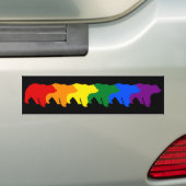 REGENBOGEN-BÄREN AUTOAUFKLEBER (Auf Auto)