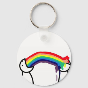 Regenbogen Barf Schlüsselanhänger