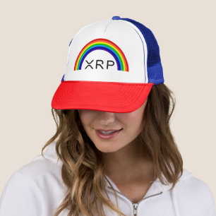 Regenbogen-Baseballmütze der Kräuselung XRP Truckerkappe