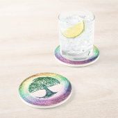 Regenbogen-Baum des Lebens durch Amelia Carrie Getränkeuntersetzer (Seite)