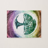Regenbogen-Baum des Lebens durch Amelia Carrie Puzzle (Horizontal)