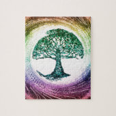 Regenbogen-Baum des Lebens durch Amelia Carrie Puzzle (Vertikal)