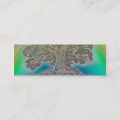Regenbogen-Baum Mini Visitenkarte (Rückseite)