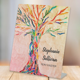 Regenbogen-Baum-Reiki-Meister Sockelschild