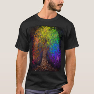 Regenbogen-Baum-T-Shirt T-Shirt