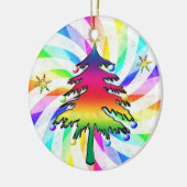 Regenbogen-Baum-und Wirbels-Verzierung Keramik Ornament (Links)