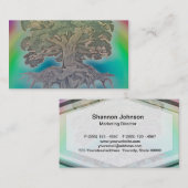 Regenbogen-Baum Visitenkarte (Vorne/Hinten)