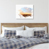 *~* Regenbogen Beach Waves Ocean Künstlerisch Flor Leinwanddruck (Insitu (Schlafzimmer))
