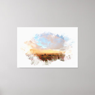 *~* Regenbogen Beach Waves Ocean Künstlerisch Flor Leinwanddruck