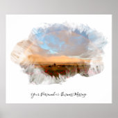 *~* Regenbogen Beach Waves Ocean Künstlerisch Flor Poster (Vorne)